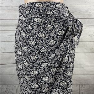 Jones New York Floral Wrap Skirt